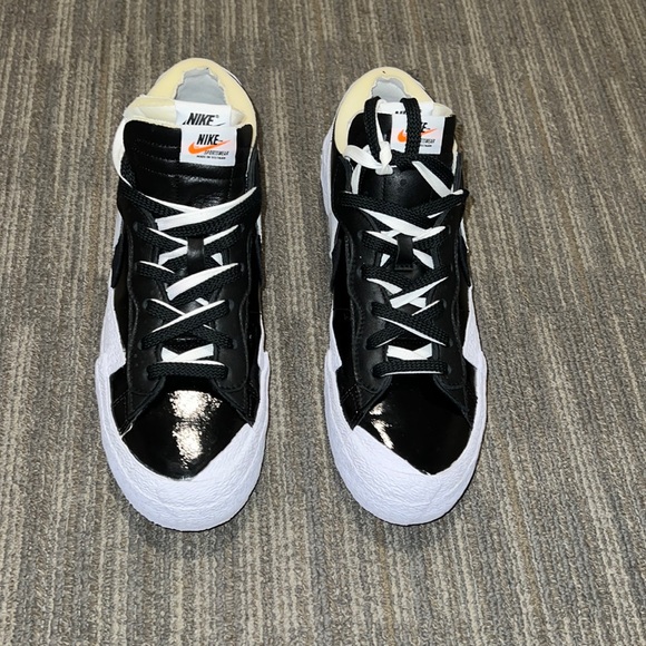 Sacai X Nike Blazer Low “Black Patent”. Size US 11.5. - Picture 4 of 5